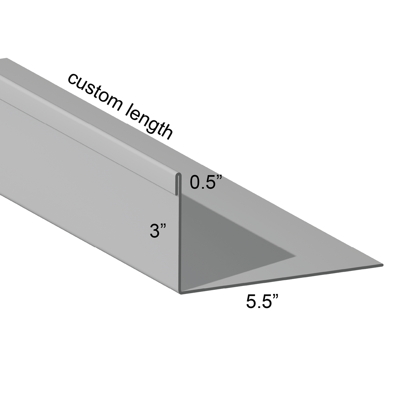 Closure angle Single Hem Panel Leg Out 5.5 inch mount leg custom length
