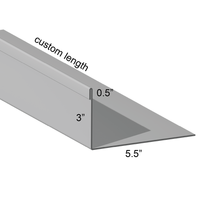 Closure angle Single Hem Panel Leg Out 5.5 inch mount leg custom length