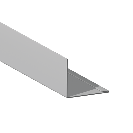 G90 Galvanized Closure Angle (Mounting Leg Hemmed Inward)