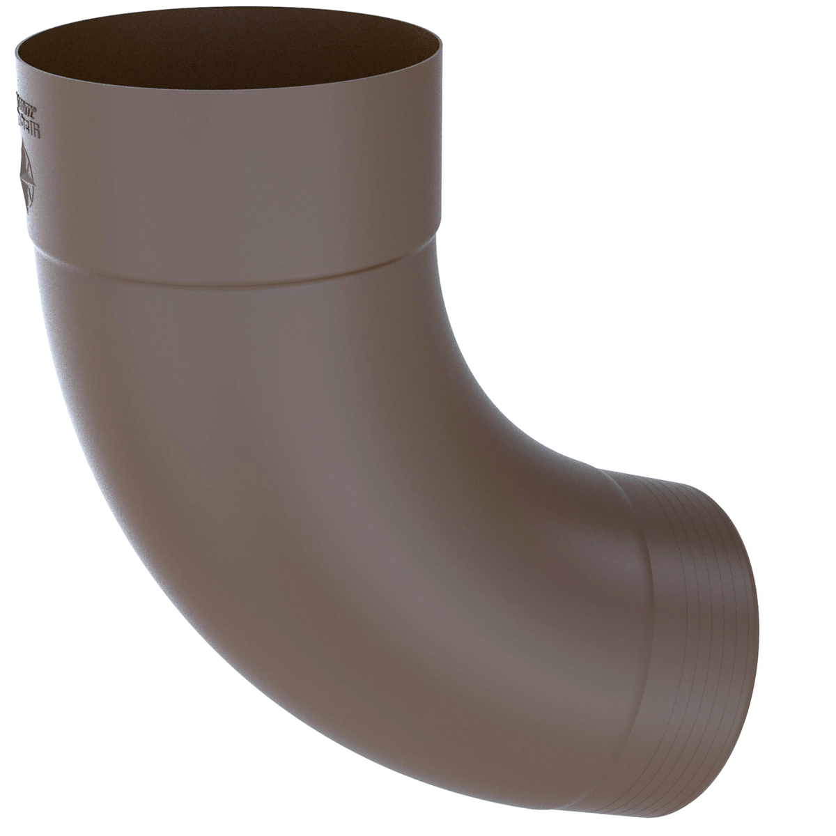 72° Downspout Elbows for Painted Half-Round Gutters - 3” - Dark Bronze ...