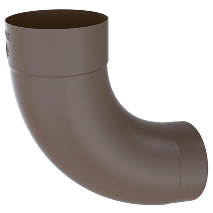 85° Downspout Elbows for Painted Half-Round Gutters - 4” - Dark Bronze