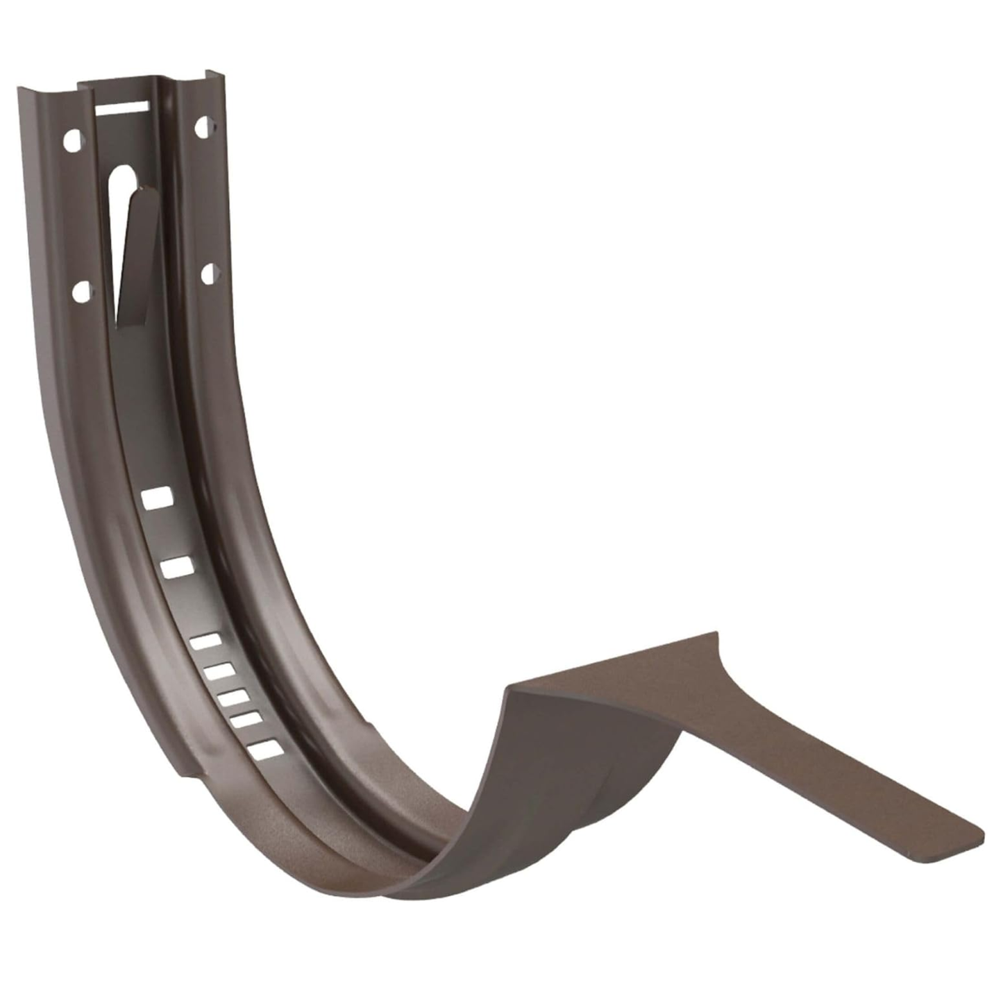 Adjustable Fascia Mount Gutter Hangers for Dark Bronze Half-Round Gutters - 5"