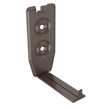 Adjustable Fascia Mount Gutter Hangers for Dark Bronze Half-Round Gutters - 5"