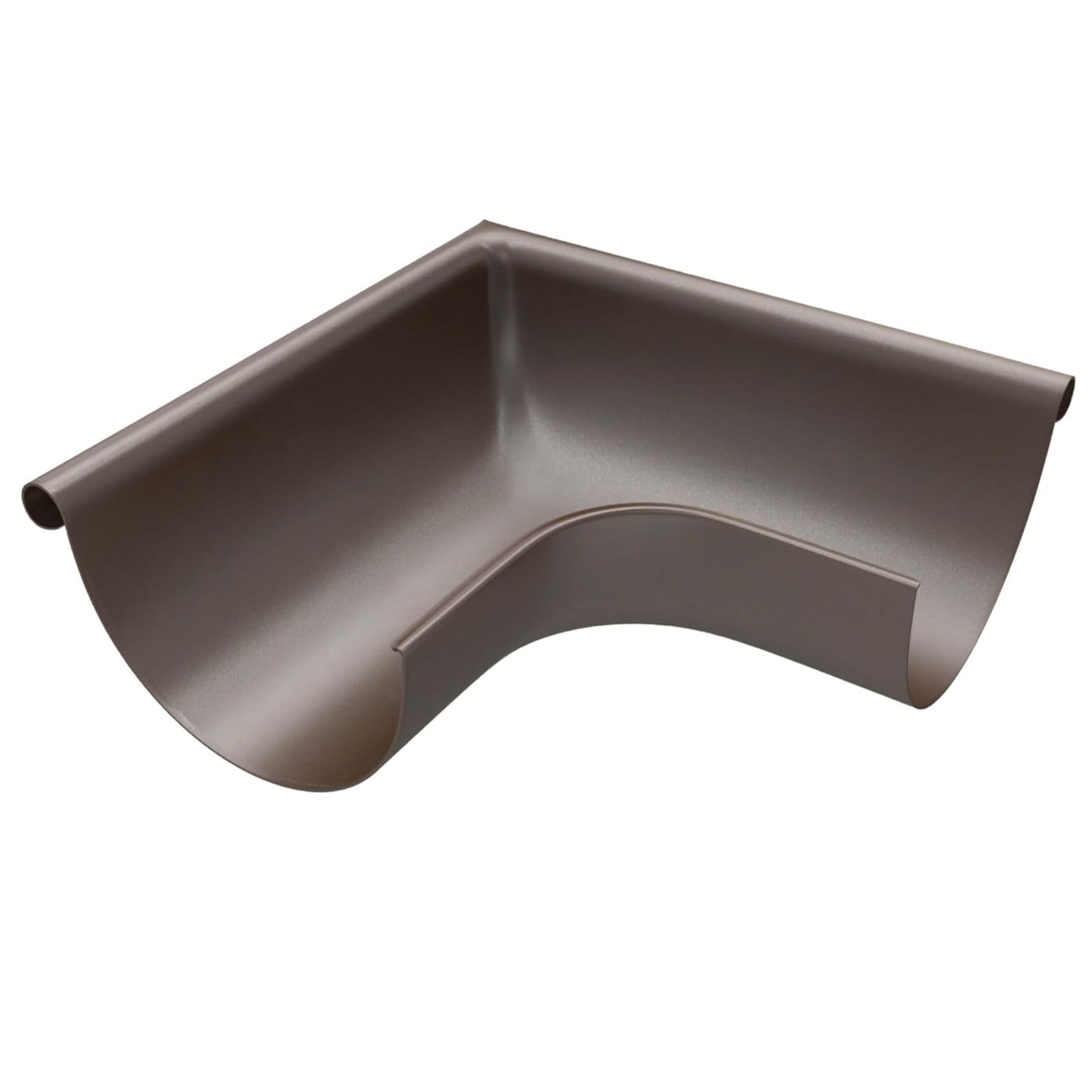 Outside Corner Miters for Painted Half-Round Gutters - 7.6" - Dark Bronze