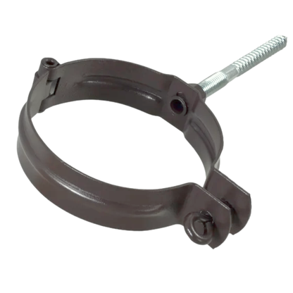 Downspout Brackets for Painted Half-Round Gutters – 3” - Dark Bronze