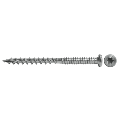 Daggerz #10 x 2-1/2" Composite Deck Screw - Star Button Head, Dual Thread, 305 Stainless Steel (2,000 Pack)