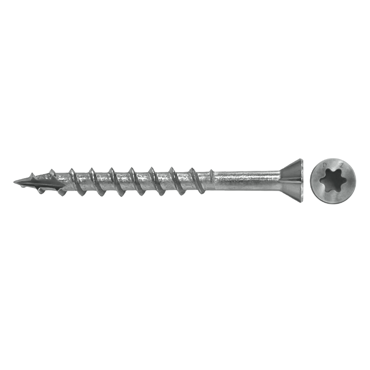 Daggerz #8 x 3" Exterior Wood Screw - Star Trim Head, 305 Stainless Steel (2,000 Pack)