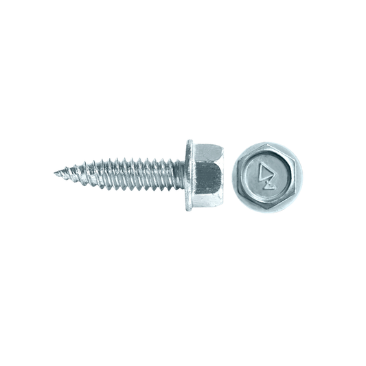 Daggerz #10 x 3/4" Self-Piercing Screw - High Hex Washer Head, Zinc Plated (5,000 Pack)