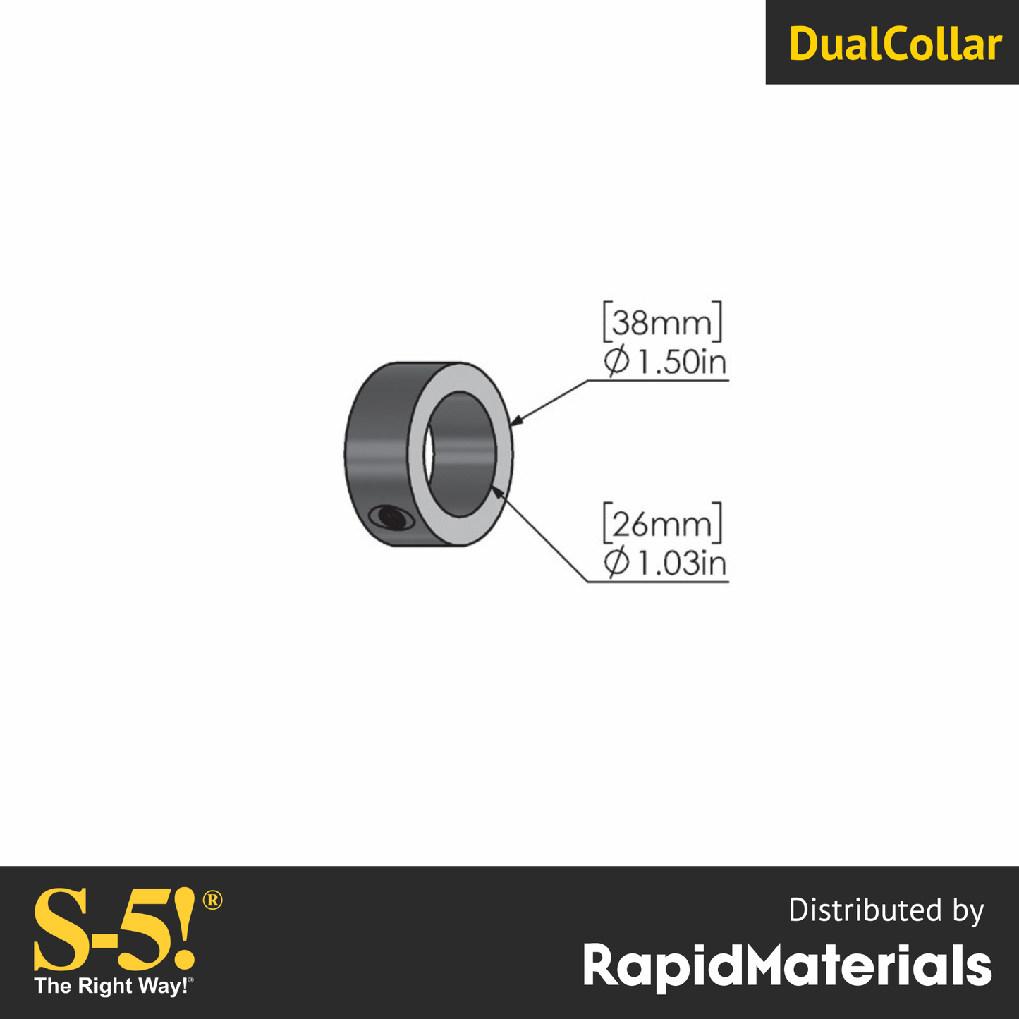 DualCollars & Endcaps for DualGard Pipe (4pc)