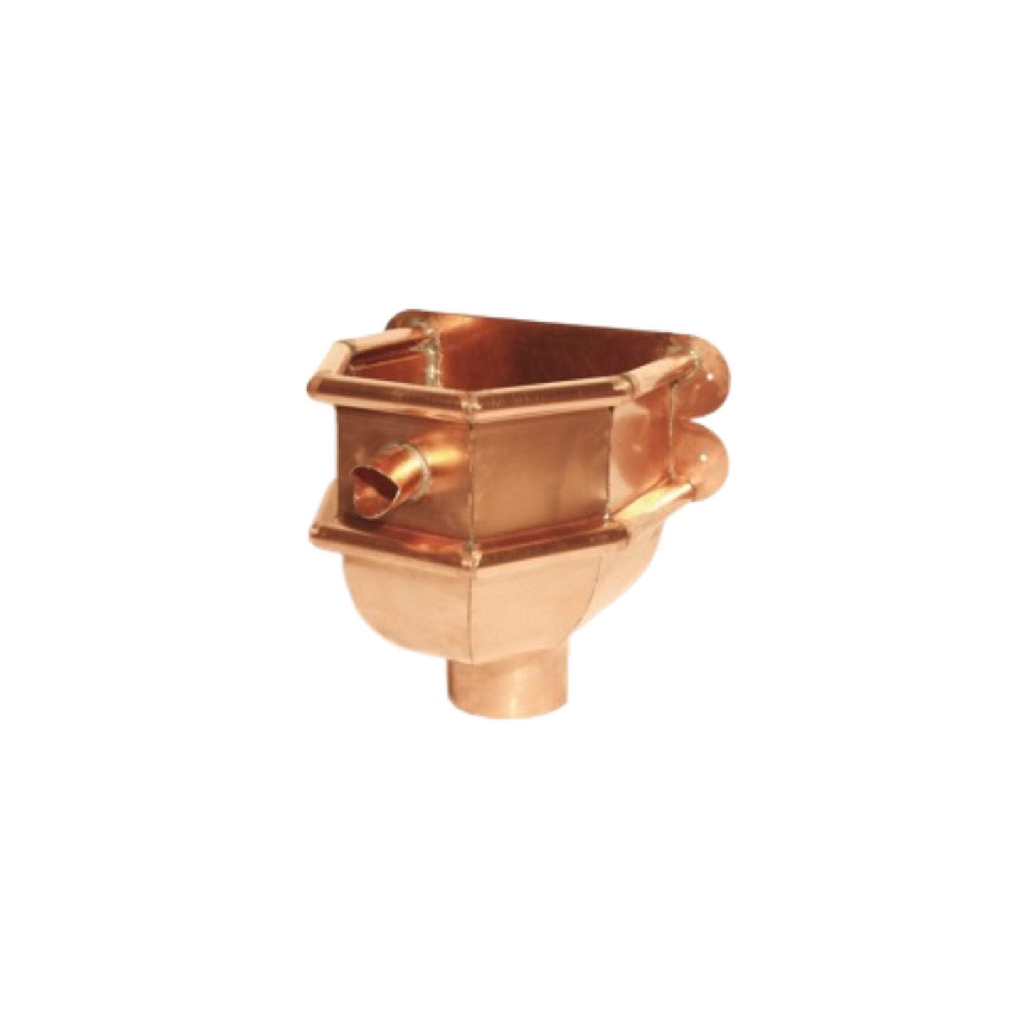 LeaderHeads for Copper Half-Round Gutters