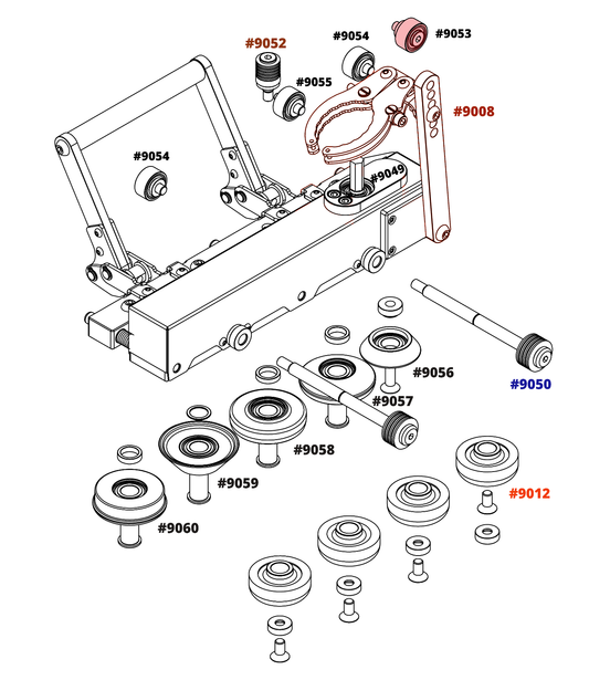 Support Bearing Kits for Double Falz Seamer