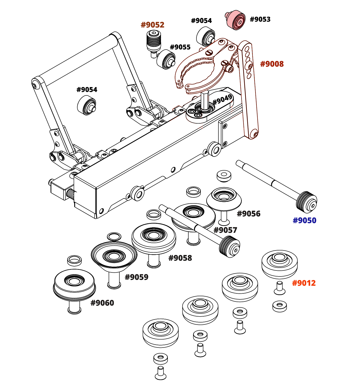 Support Bearing Kits for Double Falz Seamer