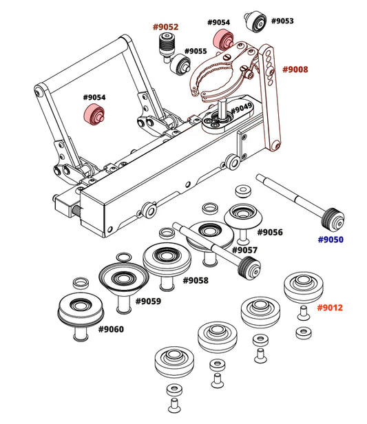 Support Bearing Kits Replacement Parts  for Double Falz Seamer