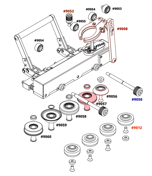 Black Wheel 2 for Double Falz Seamer