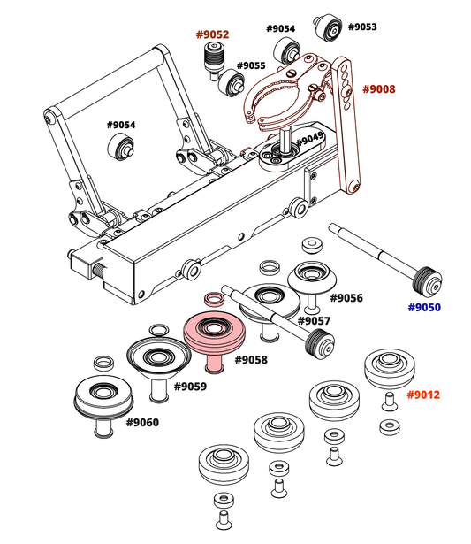 Black Wheel 3 for Double Falz Seamer