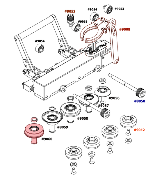 Black Wheel 5 for Double Falz Seamer