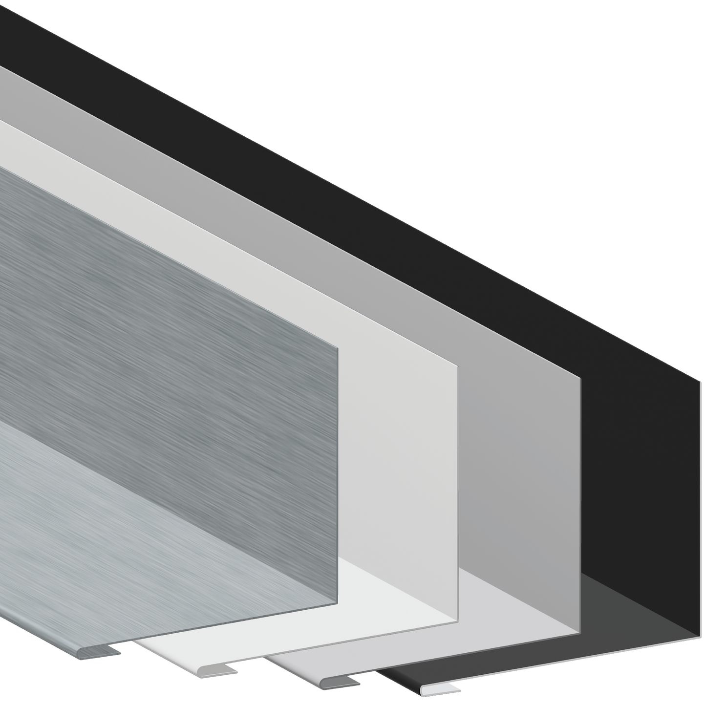 95° Hemmed Angle Flashing - 0.040 Aluminum