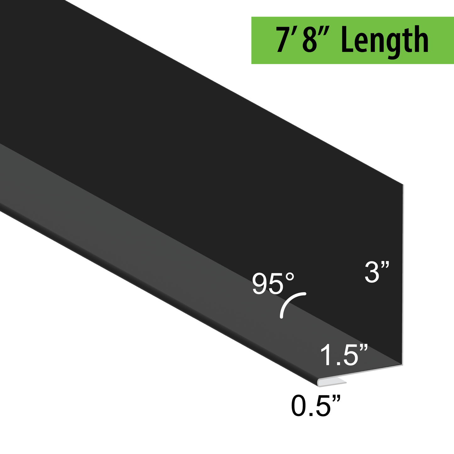 95° Hemmed Angle Flashing - 0.040 Aluminum