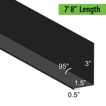 95° Hemmed Angle Flashing - 0.040 Aluminum