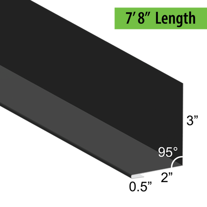 95° Hemmed Angle Flashing - 0.040 Aluminum