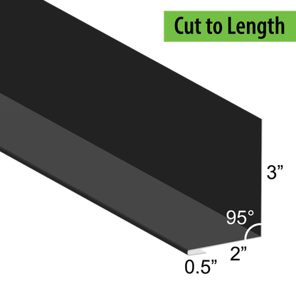 95° Hemmed Angle Flashing - 0.040 Aluminum