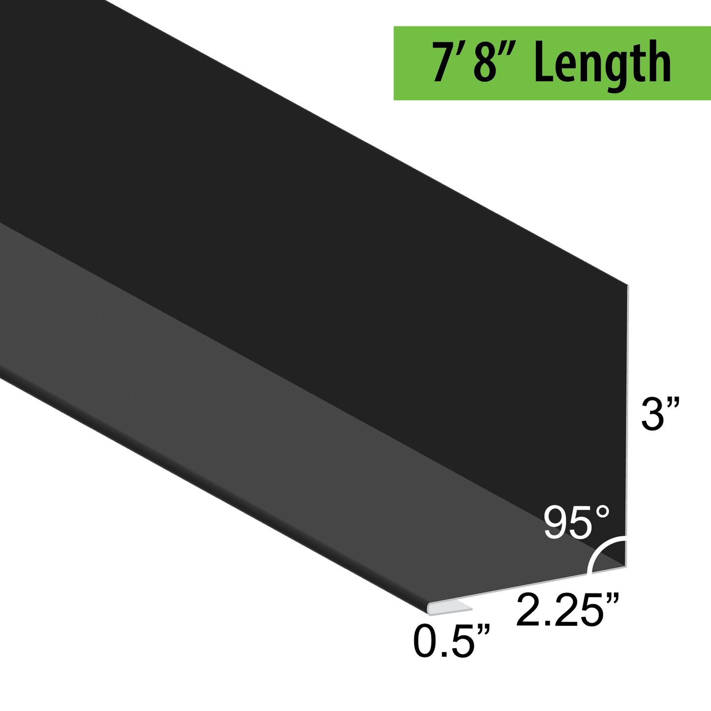 95° Hemmed Angle Flashing - 0.040 Aluminum