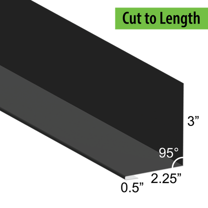 95° Hemmed Angle Flashing - 0.040 Aluminum