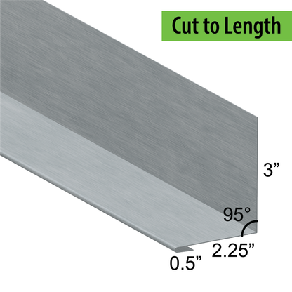 95° Hemmed Angle Flashing - 0.040 Aluminum