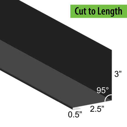 95° Hemmed Angle Flashing - 0.040 Aluminum