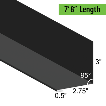 95° Hemmed Angle Flashing - 0.040 Aluminum