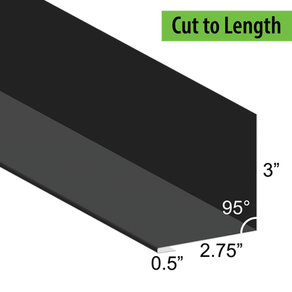 95° Hemmed Angle Flashing - 0.040 Aluminum