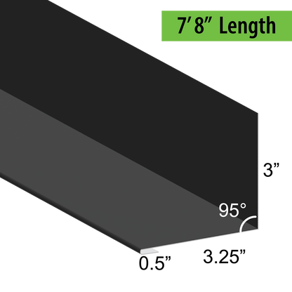 95° Hemmed Angle Flashing - 0.040 Aluminum