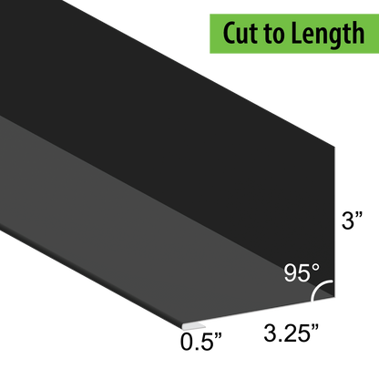 95° Hemmed Angle Flashing - 0.040 Aluminum
