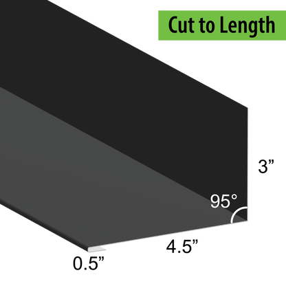 95° Hemmed Angle Flashing - 0.040 Aluminum