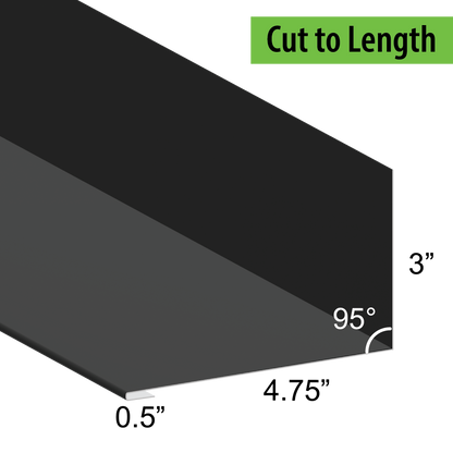 95° Hemmed Angle Flashing - 0.040 Aluminum