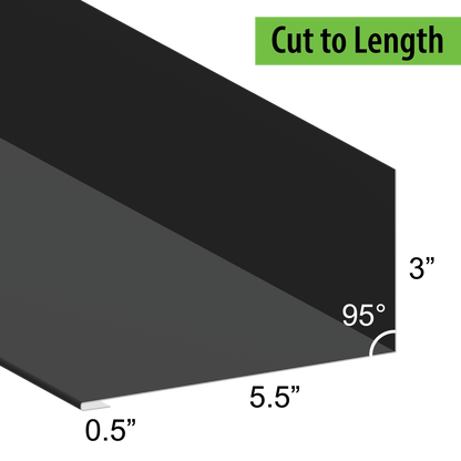 95° Hemmed Angle Flashing - 0.040 Aluminum
