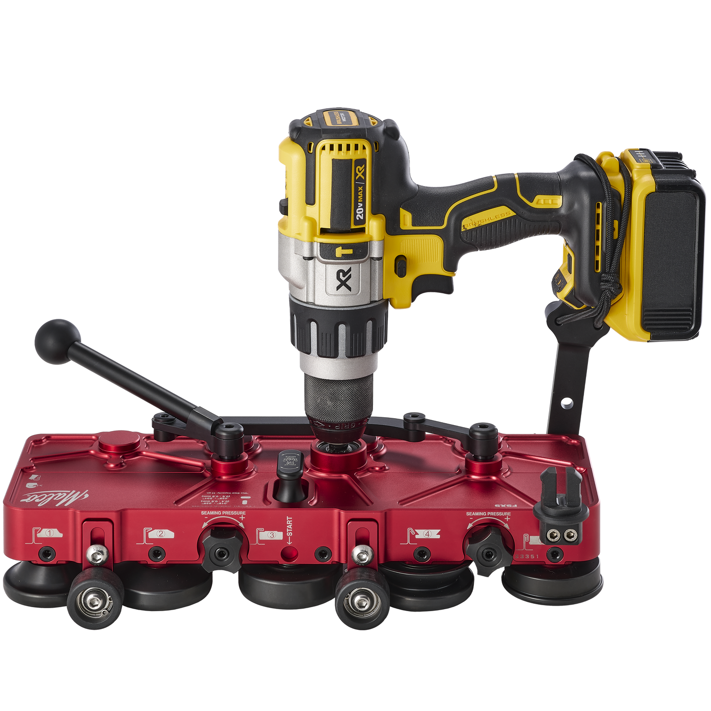 Malco FSXS Power-Assisted Standing Seam Seamer – 1″ & 1.5″ Mechanical Lock