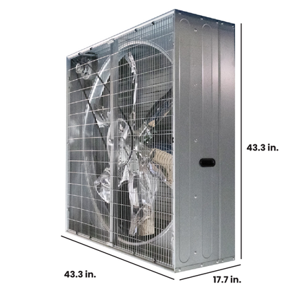 45" Cabinet Exhaust Fan – 1.0 HP Belt Drive (17,600 CFM)