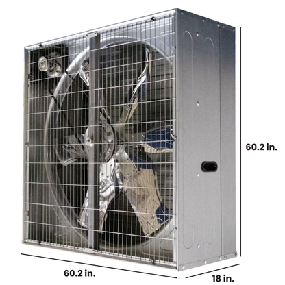 60" Cabinet Exhaust Fan – 2.0 HP Belt Drive (28,200 CFM)