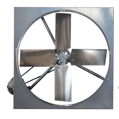 48" Wall Mount Panel Exhaust Fan – 1 HP Belt Drive (23,500 CFM)