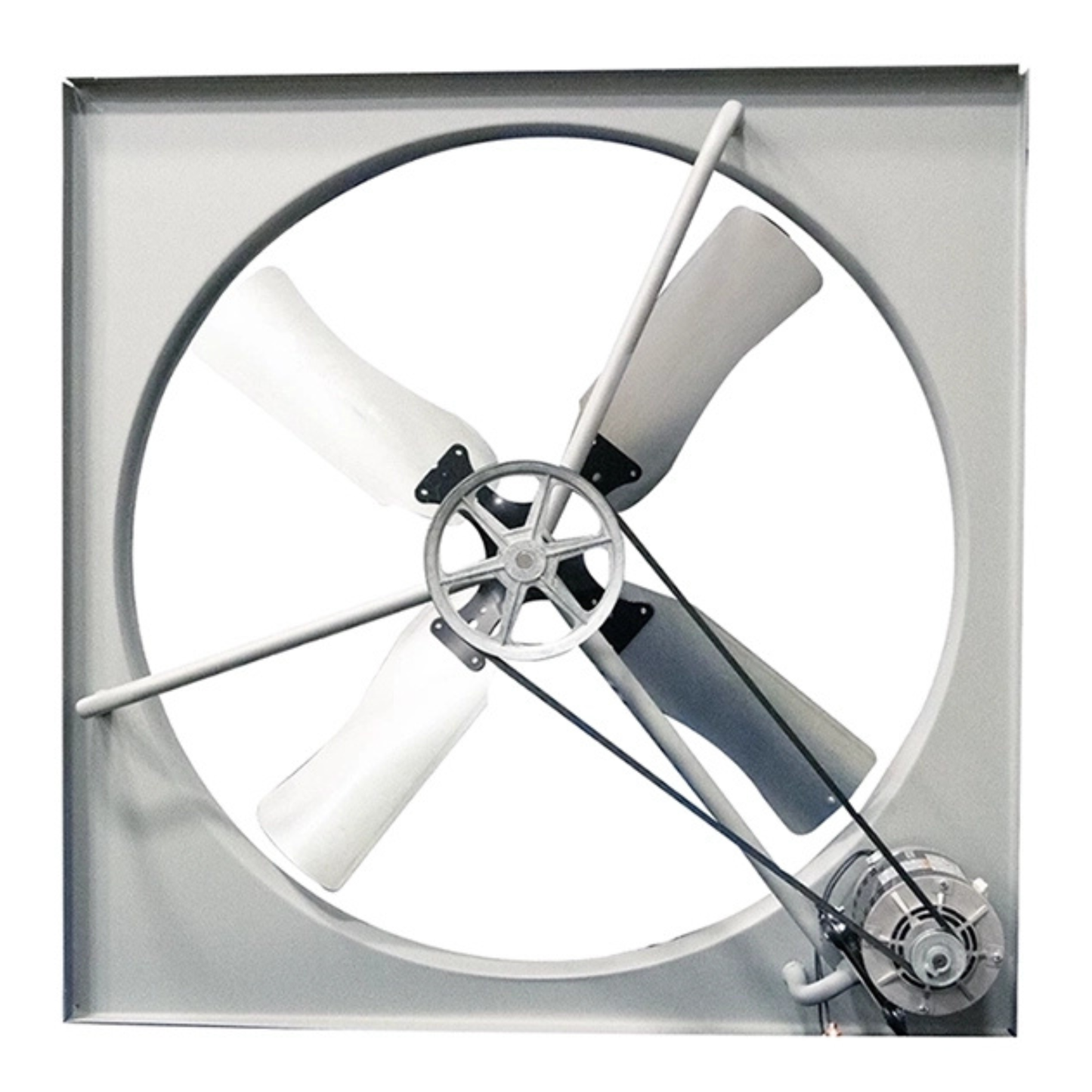 30" Wall Mount Panel Exhaust Fan – 1/3 HP Belt Drive (8,400 CFM)