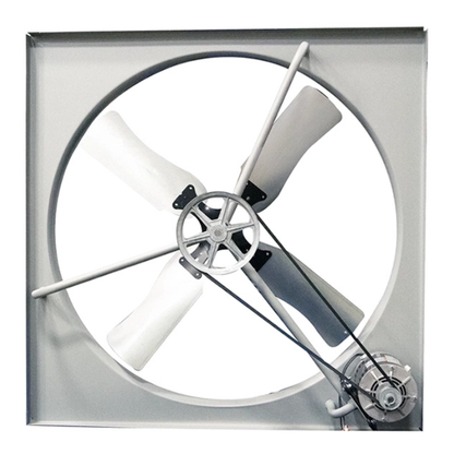 30" Wall Mount Panel Exhaust Fan – 1/3 HP Belt Drive (8,400 CFM)