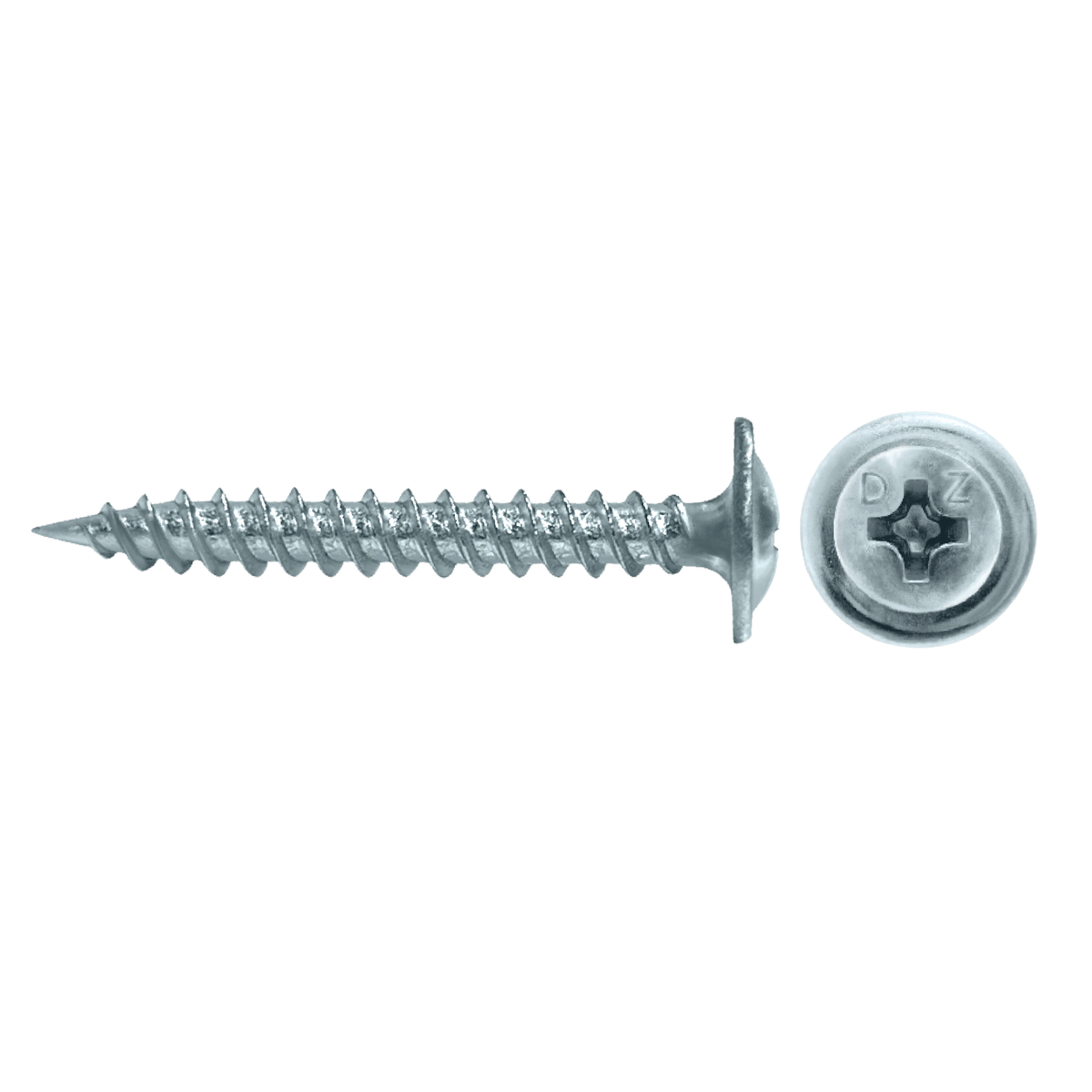 Daggerz #8 x 3" Self-Piercing Screw - Phillips Modified Truss Head, Zinc Plated (2,000 Pack)