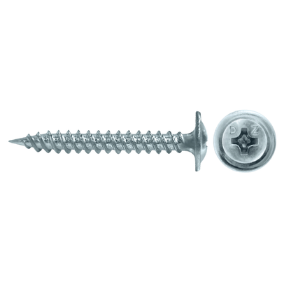 Daggerz #8 x 3" Self-Piercing Screw - Phillips Modified Truss Head, Zinc Plated (2,000 Pack)