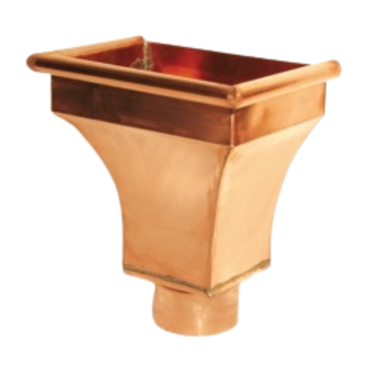 LeaderHeads for Copper Half-Round Gutters