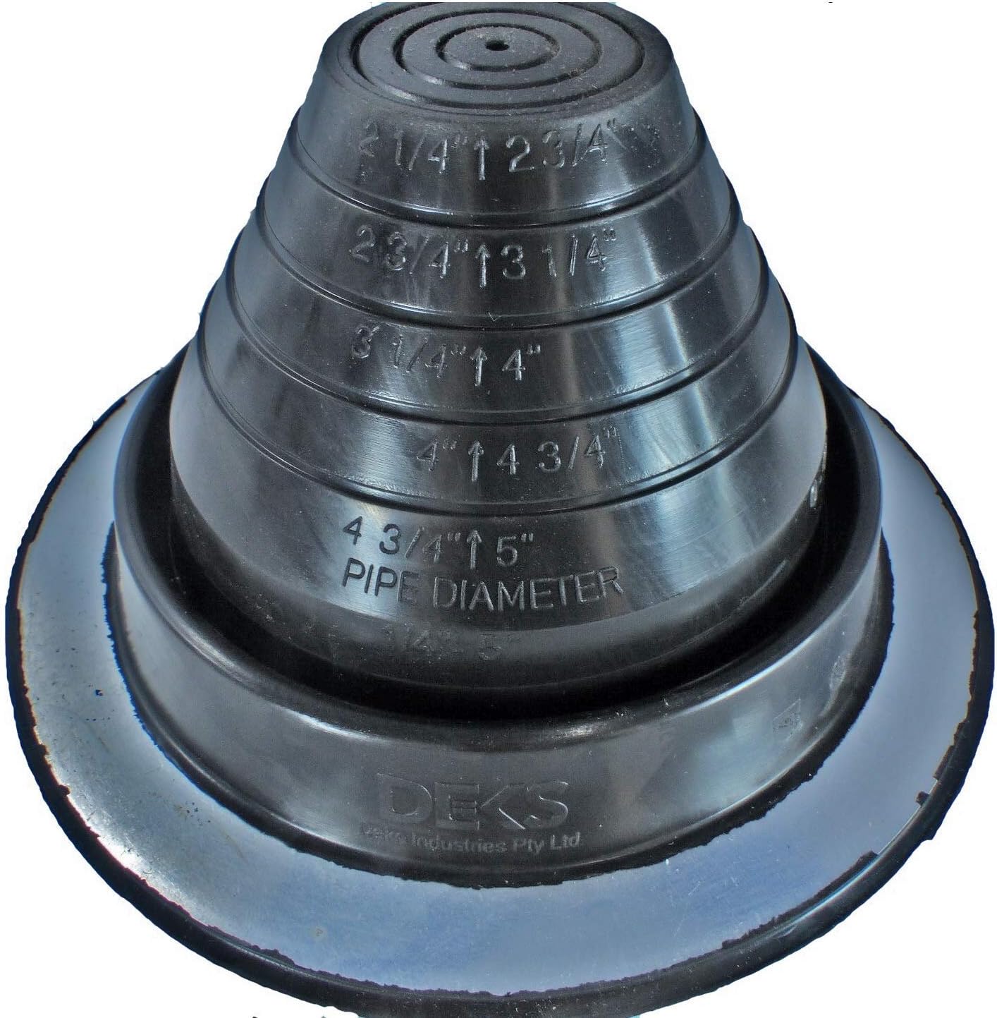 DEKS Round Base Pipe Boots