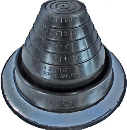 DEKS Round Base Pipe Boots