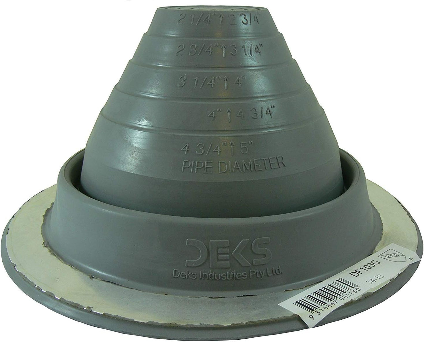 DEKS Round Base Pipe Boots