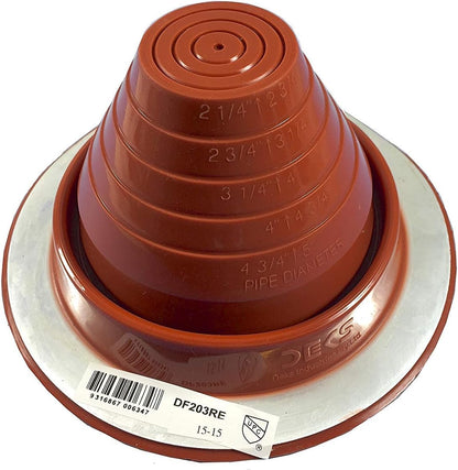 DEKS High Temperature Round Base Pipe Boots