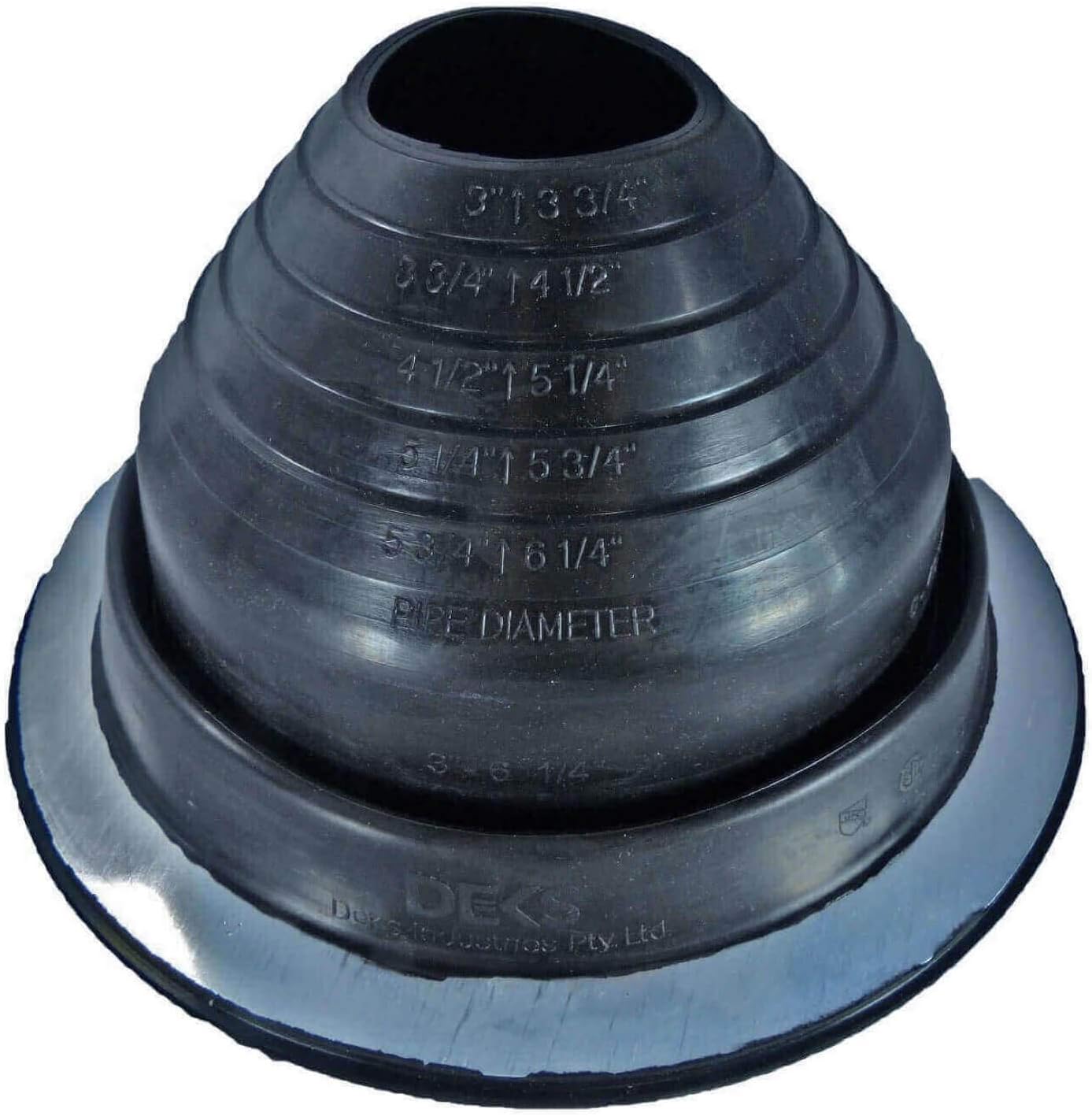 DEKS Round Base Pipe Boots